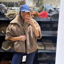 FAUX FUR GILET COOKIE