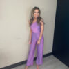 BEACH PANTS LUREX PURPLE