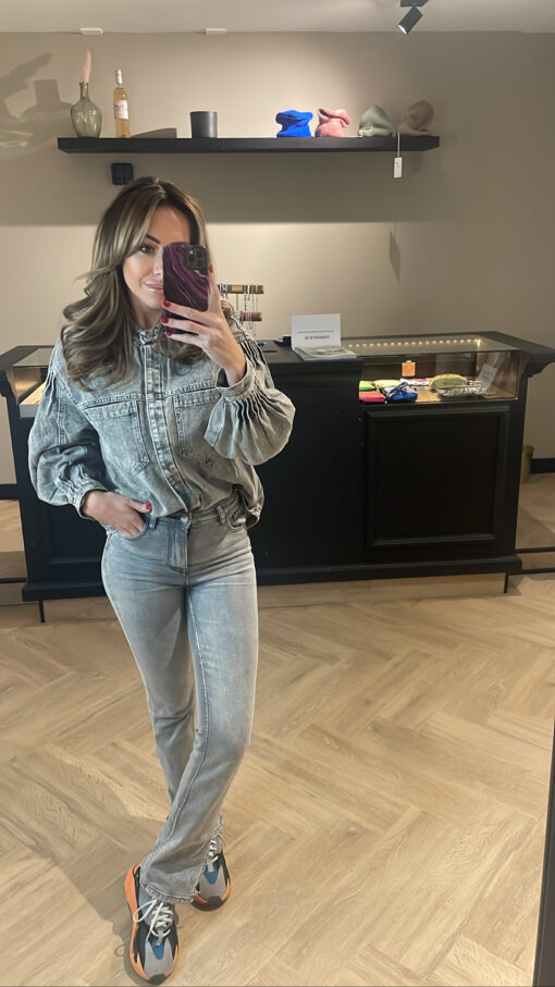 JEANS BLOUSE GREY - Afbeelding 2