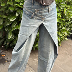 QUEEN HEARTS DOUBLE WAIST BARREL JEANS