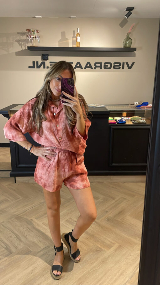 TIE DYE SET CORAL