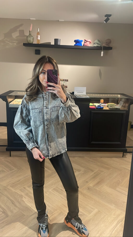 JEANS BLOUSE GREY