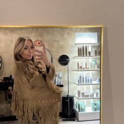 FRINGE SWEATER CAMEL