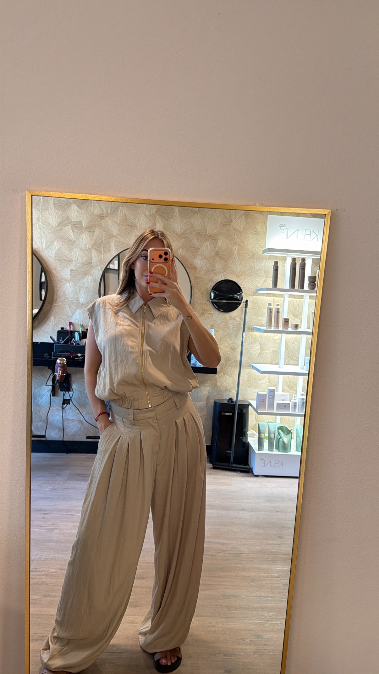 AMBIKA GILET CAMEL