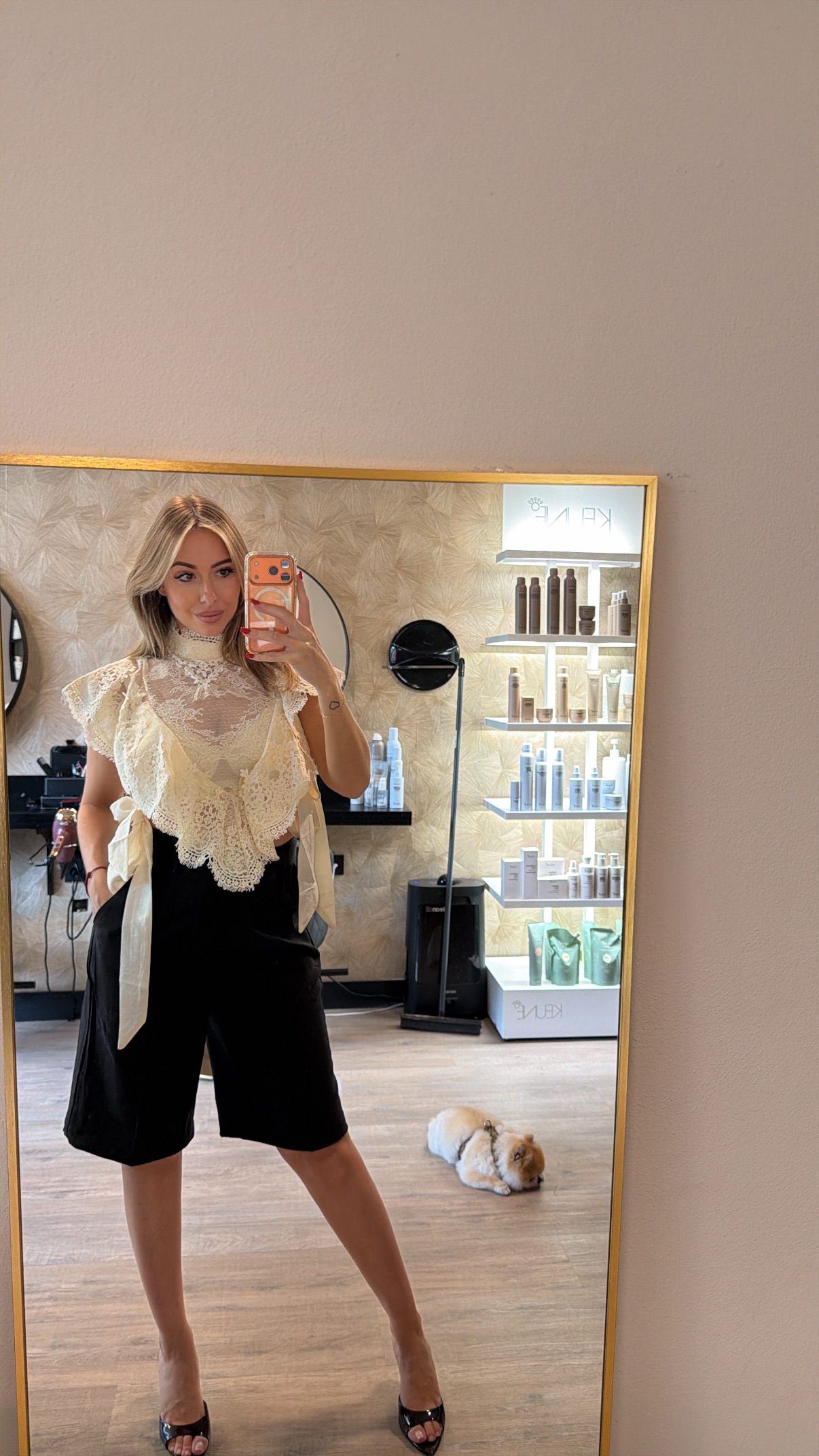 LACE TOP CREME
