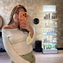 OFF SHOULDER TEE WHITE