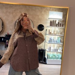 OVERSIZED BLOUSE MET KANT