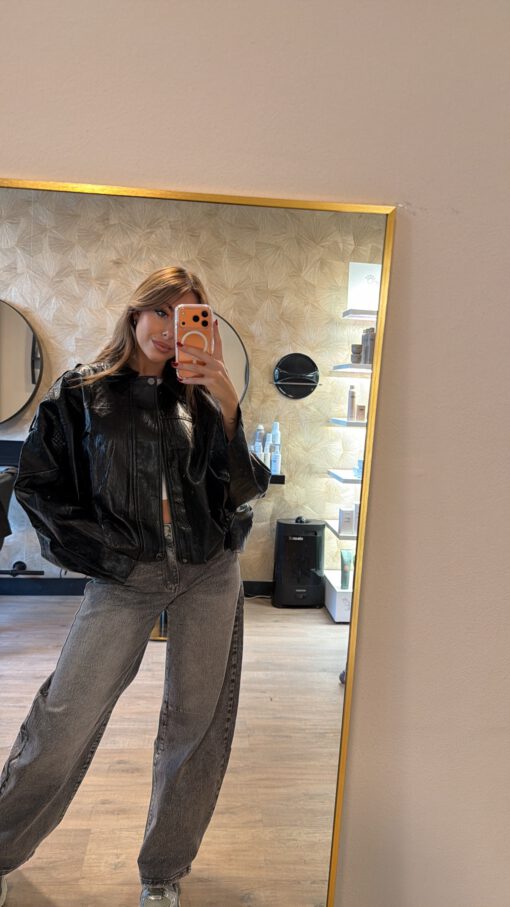OVERSIZED JACKET BLACK - Afbeelding 2