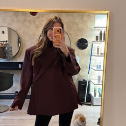SAINT OVERSIZED BLAZER BORDEAUX