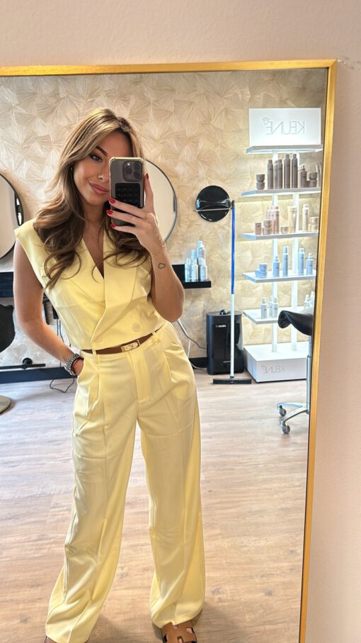 SUIT 2PIECE YELLOW